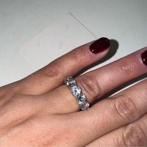 Cubic Zirconia band 925 sterling silver purchased from Fox’s located in Mineola